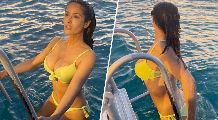 Fans think Salma Hayek is ‘aging in reverse’ as she shares stunning vacation snaps